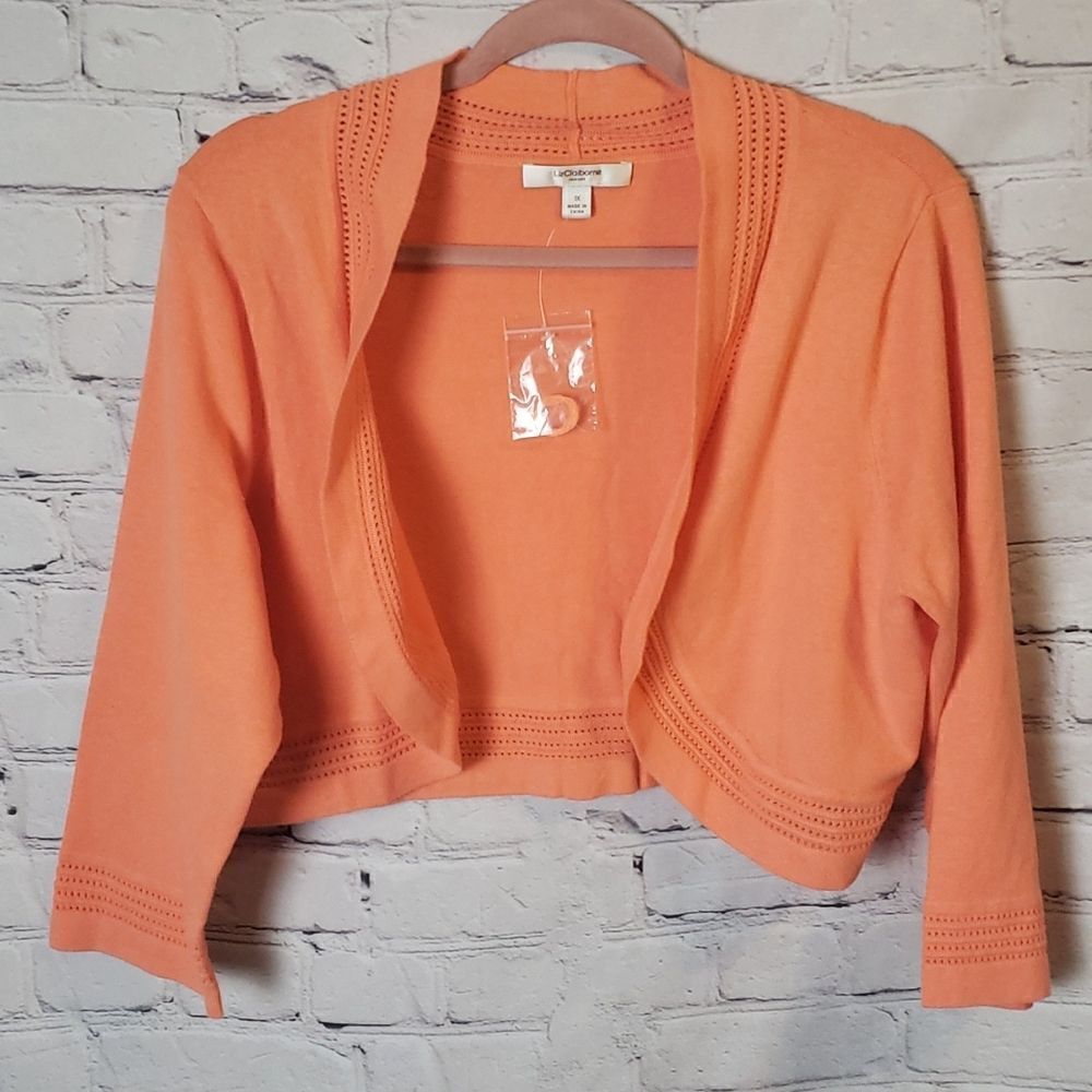 NWOT Liz Claiborne Coral Jacket